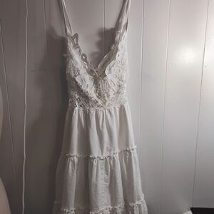SHEIN | Dresses | Gold And White Dress From Shein Size S | Poshmark